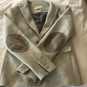 Loft 00 grey jacket w elbow patches